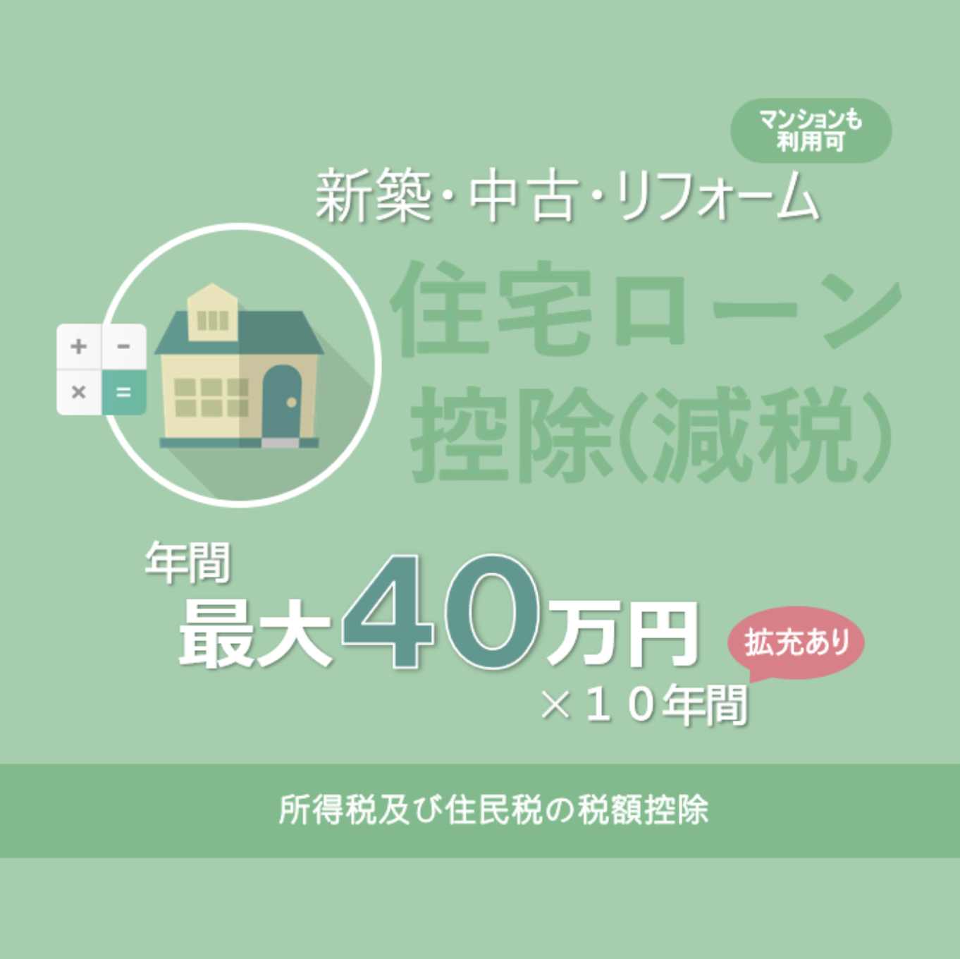 どうなるか要チェックです、住宅ローン減税延長なるか? | 不動産の豆知識 | D-LINE不動産 中古住宅仲介とリフォーム・リノベーション
